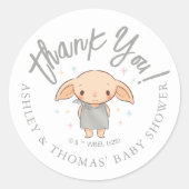 Einfache Harry-Potter-Baby-Party Runder Aufkleber (Vorderseite)