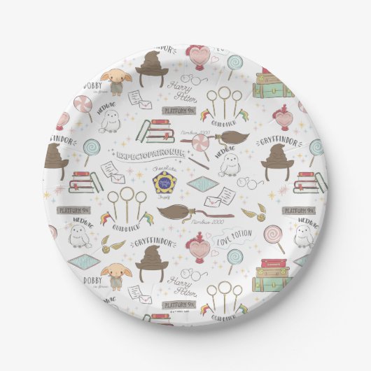 Einfache Harry Potter Baby Shower Pappteller (Vorderseite)