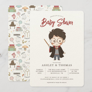 Einfache Harry Potter Kinderdusche Einladung