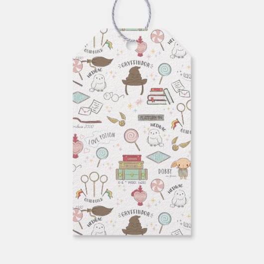 Einfache Harry Potter Kinderdusche Geschenkanhänger (Rückseite)