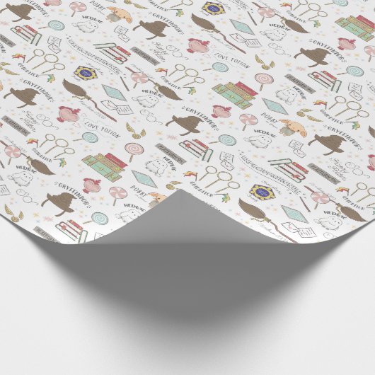 Einfache Harry Potter Kinderdusche Geschenkpapier (Ecke)