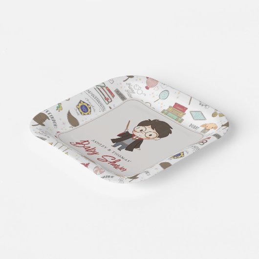 Einfache Harry Potter Kinderdusche Pappteller (Gewinkelt)