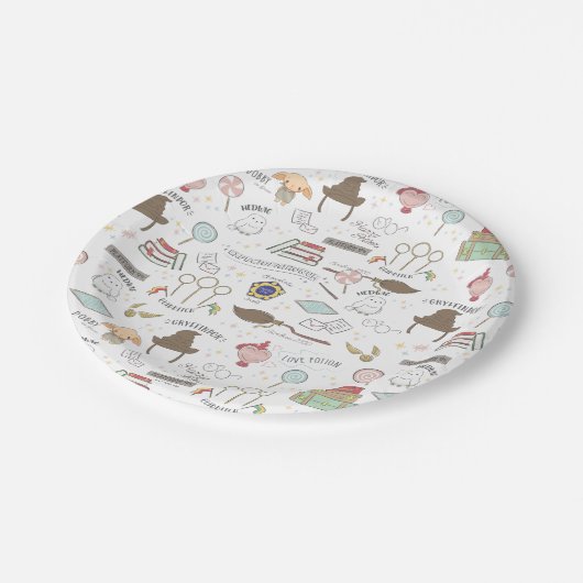 Einfache Harry Potter Kinderdusche Pappteller (Schrägansicht)