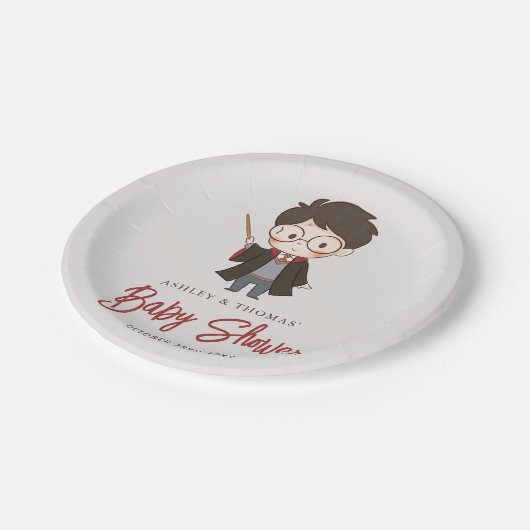 Einfache Harry Potter Kinderdusche Pappteller (Schrägansicht)