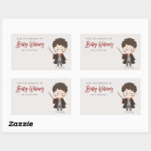 Einfache Harry Potter Kinderdusche Rechteckiger Aufkleber (Blatt)