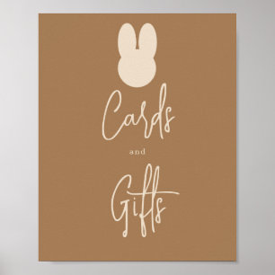 Einfache Hasenkarten und Geschenke  Poster
