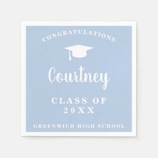 Einfache Hauptplatine Moderner Abschluss Serviette (Vorderseite)