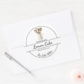 Einfache, hausgemachte Backwaren & Kochen Runder Aufkleber (Umschlag)