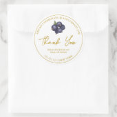 Einfache, hausgemachte Blackcurrant Jam Danke Labe Runder Aufkleber (Tasche)