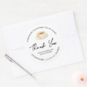 Einfache hausgemachte Chamomile Tee Dankeschön Lab Runder Aufkleber (Umschlag)