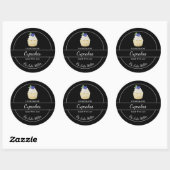 Einfache, hausgemachte Cupcakes Runder Aufkleber (Blatt)