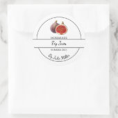Einfache, hausgemachte Fig-Jam-Marke Runder Aufkleber (Tasche)