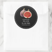 Einfache, hausgemachte Fig-Jam-Marke Runder Aufkleber (Tasche)