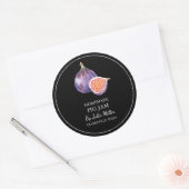 Einfache, hausgemachte Fig-Jam-Marke Runder Aufkleber (Umschlag)