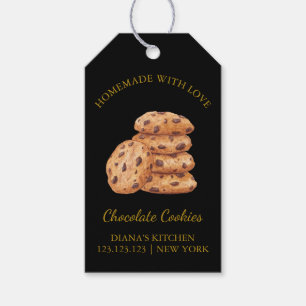 Einfache hausgemachte frische Cookies Hang Tag S Geschenkanhänger