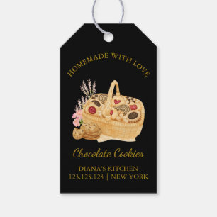 Einfache hausgemachte frische Cookies Hang Tag S Geschenkanhänger