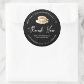 Einfache hausgemachte Ginger Root Tee Danke Label Runder Aufkleber (Tasche)