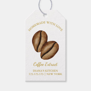 Einfache, hausgemachte Kaffeeextrakte Hänge Tag l Geschenkanhänger