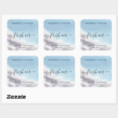 Einfache, hausgemachte Kerzen-Aufkleber Quadratischer Aufkleber (Blatt)