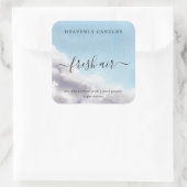 Einfache, hausgemachte Kerzen-Aufkleber Quadratischer Aufkleber (Tasche)