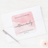 Einfache, hausgemachte Kerzen-Aufkleber Quadratischer Aufkleber (Umschlag)