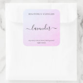 Einfache, hausgemachte Kerzen-Aufkleber Quadratischer Aufkleber (Tasche)