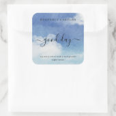 Einfache, hausgemachte Kerzen-Aufkleber Quadratischer Aufkleber (Tasche)