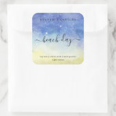 Einfache, hausgemachte Kerzen-Aufkleber Quadratischer Aufkleber (Tasche)