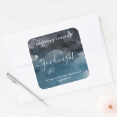 Einfache, hausgemachte Kerzen-Aufkleber Quadratischer Aufkleber (Umschlag)