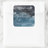 Einfache, hausgemachte Kerzen-Aufkleber Quadratischer Aufkleber (Tasche)