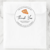 Einfache hausgemachte Kuchen-Kuchen Dankeschön Lab Runder Aufkleber (Tasche)