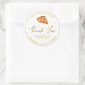 Einfache hausgemachte Kuchen-Kuchen Dankeschön Lab Runder Aufkleber (Tasche)