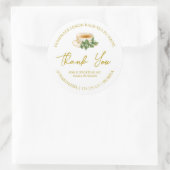 Einfache hausgemachte Lemon Balm Tee Danke Label Runder Aufkleber (Tasche)