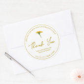 Einfache hausgemachte Leuchtersirup Danke Label Runder Aufkleber (Umschlag)