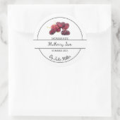 Einfache, hausgemachte Mulberry-Marmelade Runder Aufkleber (Tasche)