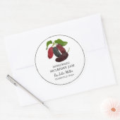 Einfache, hausgemachte Mulberry-Marmelade Runder Aufkleber (Umschlag)