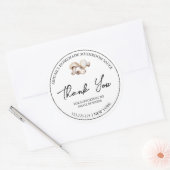 Einfache hausgemachte Mushroom Sauce Danke Label Runder Aufkleber (Umschlag)