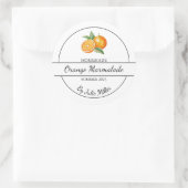 Einfache, hausgemachte Orangenmarmalade Runder Aufkleber (Tasche)