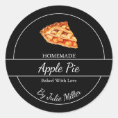 Einfache, hausgemachte Pieptafel Runder Aufkleber (Vorderseite)