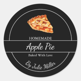 Einfache, hausgemachte Pieptafel Runder Aufkleber