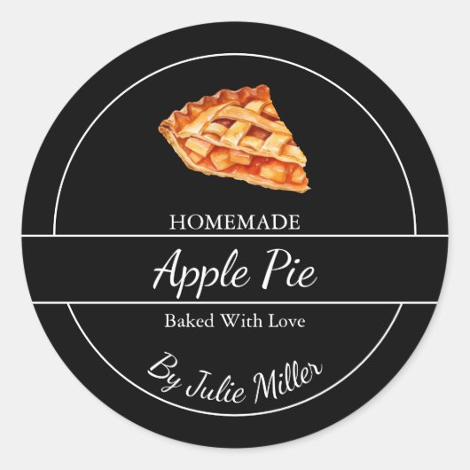 Einfache, hausgemachte Pieptafel Runder Aufkleber (Vorderseite)