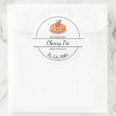 Einfache, hausgemachte Pieptafel Runder Aufkleber (Tasche)