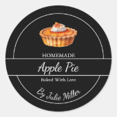 Einfache, hausgemachte Pieptafel Runder Aufkleber (Vorderseite)