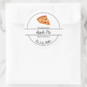 Einfache, hausgemachte Pieptafel Runder Aufkleber (Tasche)