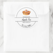 Einfache, hausgemachte Pieptafel Runder Aufkleber (Tasche)