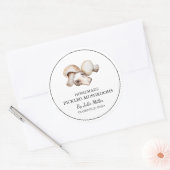 Einfache, hausgemachte Pilzsorte Runder Aufkleber (Umschlag)