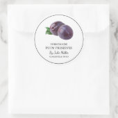 Einfache, hausgemachte Plakatwerbung Runder Aufkleber (Tasche)