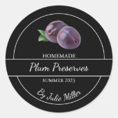 Einfache, hausgemachte Plakatwerbung Runder Aufkleber (Vorderseite)