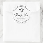 Einfache hausgemachte Rindfleisch Jerky Danke Labe Runder Aufkleber (Tasche)