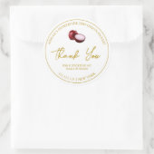 Einfache hausgemachte rote Zwiebel Pickle Danke-La Runder Aufkleber (Tasche)